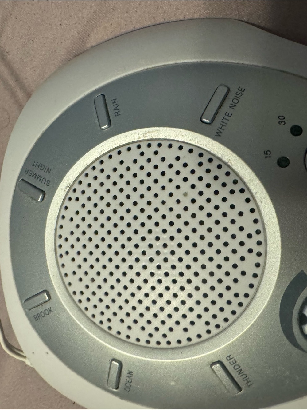 HoMedics SoundSpa Sound Machine - 6 Sounds,Timer, Ultimate Baby Saver! - Picture 2 of 5
